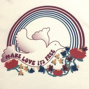 Make Love It’s Free Hippie Ringer Tee